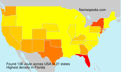 Surname Joule in USA
