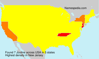 Surname Jouline in USA