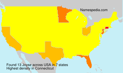 Surname Joyse in USA