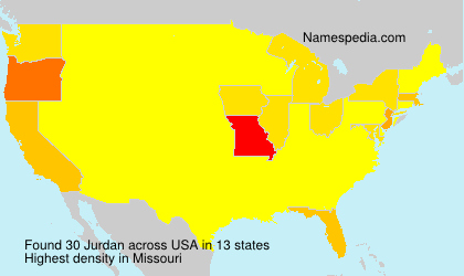 Surname Jurdan in USA