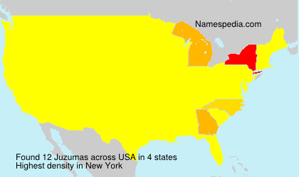 Surname Juzumas in USA