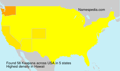 Surname Kaapana in USA