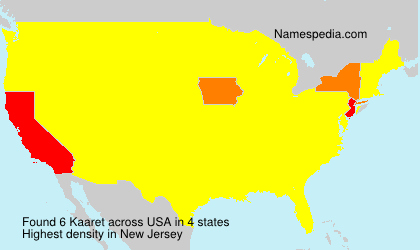 Surname Kaaret in USA
