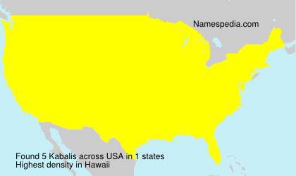 Surname Kabalis in USA