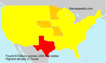 Surname Kaburu in USA
