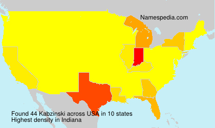 Surname Kabzinski in USA