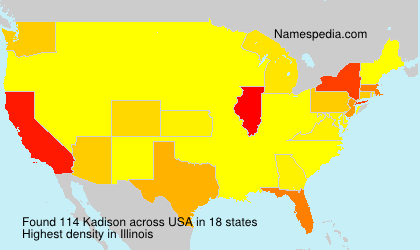 Surname Kadison in USA