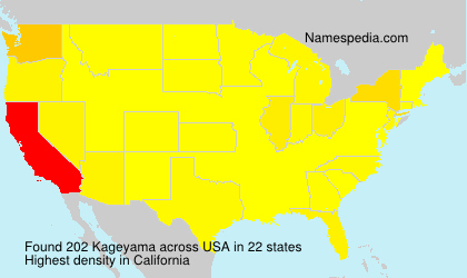 Surname Kageyama in USA