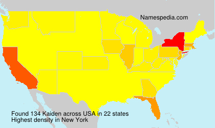 Surname Kaiden in USA