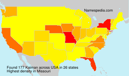 Surname Kaiman in USA