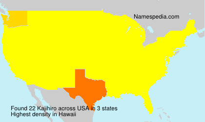 Surname Kajihiro in USA