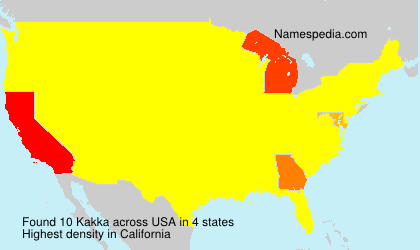 Surname Kakka in USA