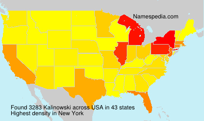 Surname Kalinowski in USA