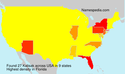 Surname Kalisak in USA