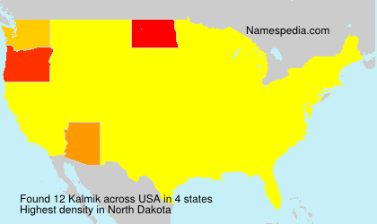 Surname Kalmik in USA