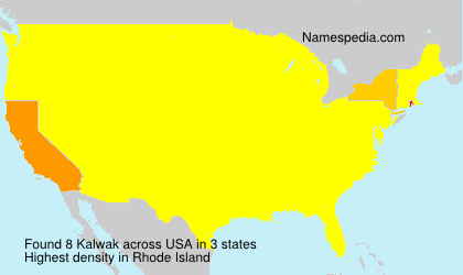 Surname Kalwak in USA
