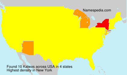 Surname Kalwas in USA