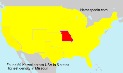 Surname Kalwei in USA
