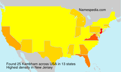 Surname Kambham in USA