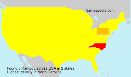 Surname Kampov in USA