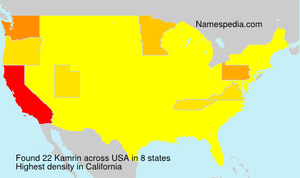 Surname Kamrin in USA