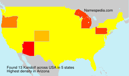 Surname Kandolf in USA