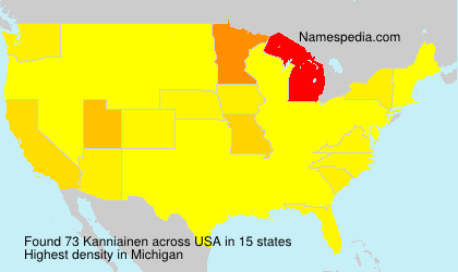 Surname Kanniainen in USA
