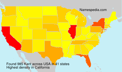 Surname Kant in USA