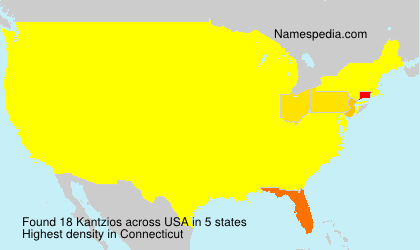 Surname Kantzios in USA