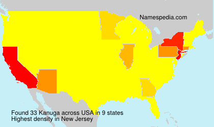 Surname Kanuga in USA