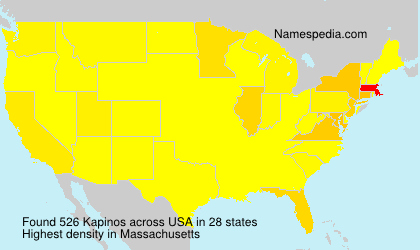 Surname Kapinos in USA