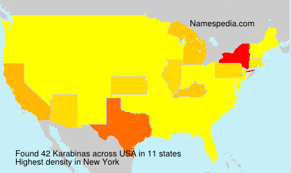 Surname Karabinas in USA
