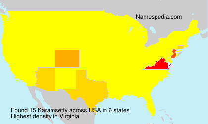 Surname Karamsetty in USA
