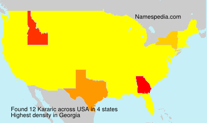 Surname Kararic in USA