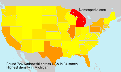 Surname Karbowski in USA