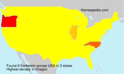 Surname Karbstein in USA
