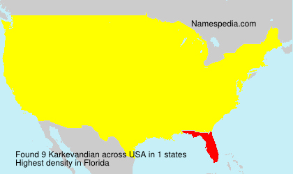 Surname Karkevandian in USA