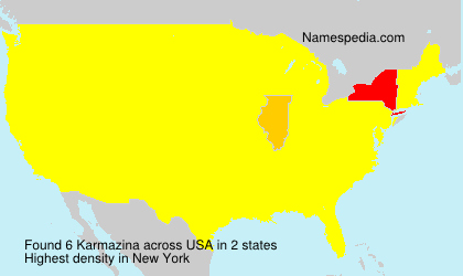 Surname Karmazina in USA