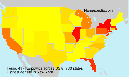 Surname Karpowicz in USA