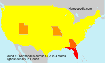 Surname Kartsonakis in USA
