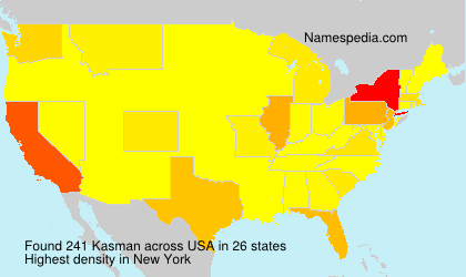 Surname Kasman in USA