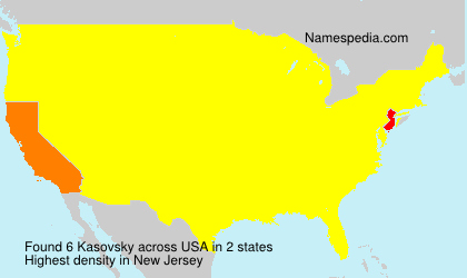 Surname Kasovsky in USA