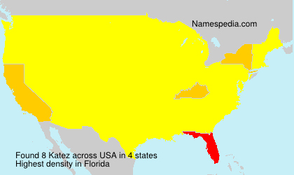 Surname Katez in USA