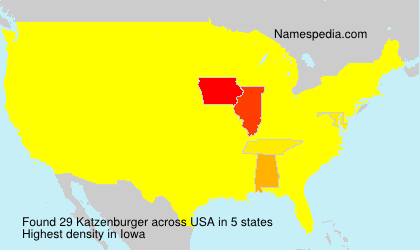 Surname Katzenburger in USA