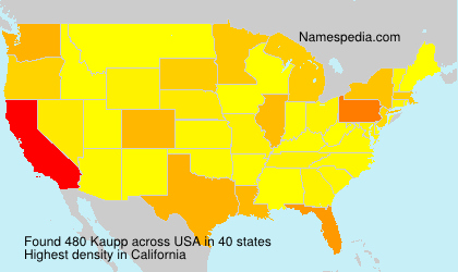 Surname Kaupp in USA