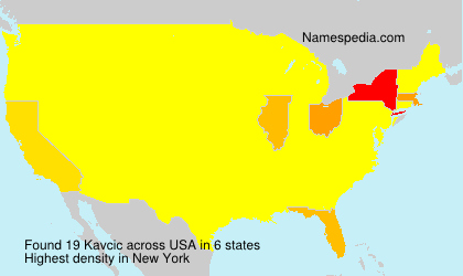 Surname Kavcic in USA
