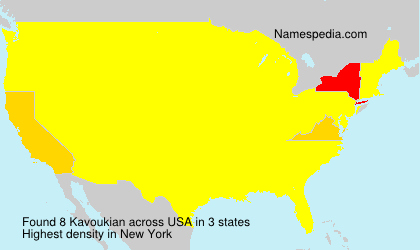 Surname Kavoukian in USA