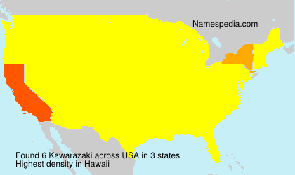 Surname Kawarazaki in USA