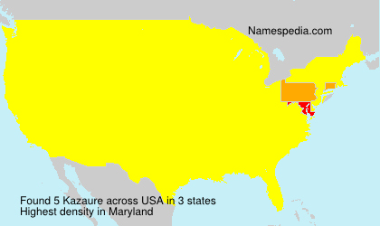 Surname Kazaure in USA