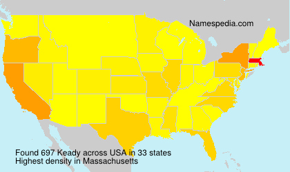 Surname Keady in USA